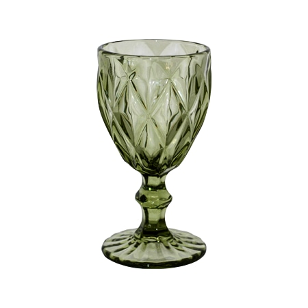 Gemstone Bohemian Wine Glass - Green - <p style='text-align: center;'><b>HOT NEW ITEM</b><br>
R 6</p>